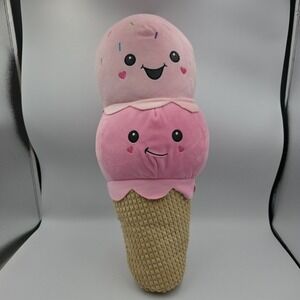 Plush Ice Cream Waffle Cone 19" Plush Stuffed Toy Double Scoop Walgreens